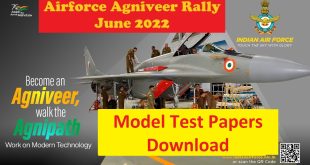 Airforce Agniveer Vayu Model Test Papers